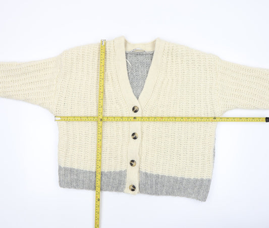 Womens UK Size S Zara Multicoloured Cardigan Jumper