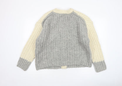 Womens UK Size S Zara Multicoloured Cardigan Jumper