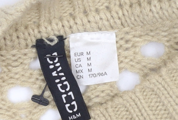 Womens UK Size 12 H&M Beige Pullover Jumper