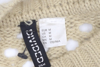Womens UK Size 12 H&M Beige Pullover Jumper