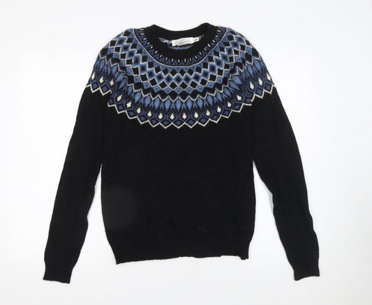 Mens UK Size M H&M Black Pullover Jumper