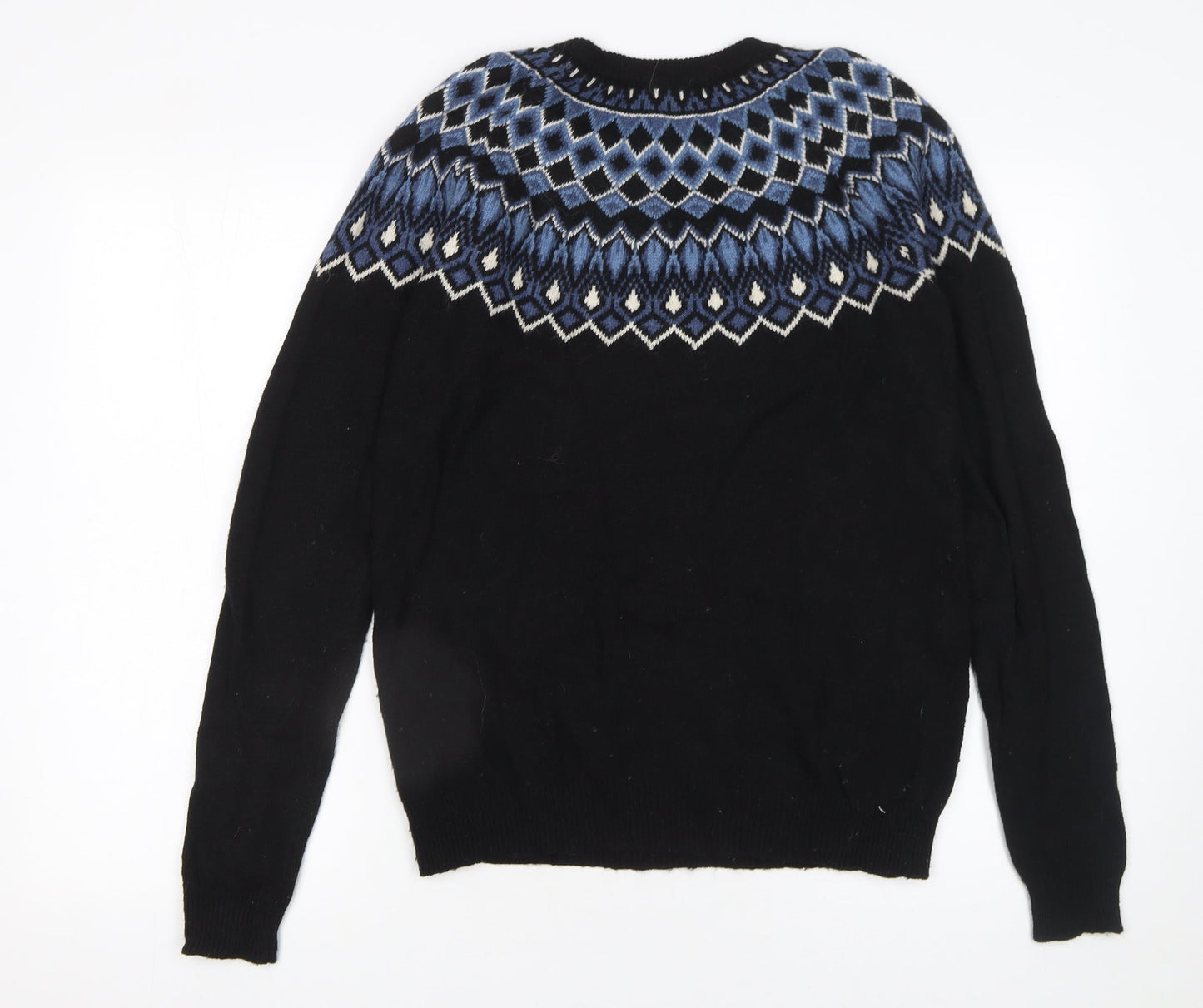Mens UK Size M H&M Black Pullover Jumper