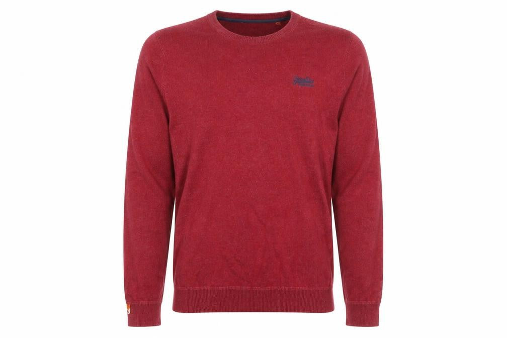 Mens UK Size S Superdry Red Pullover Jumper