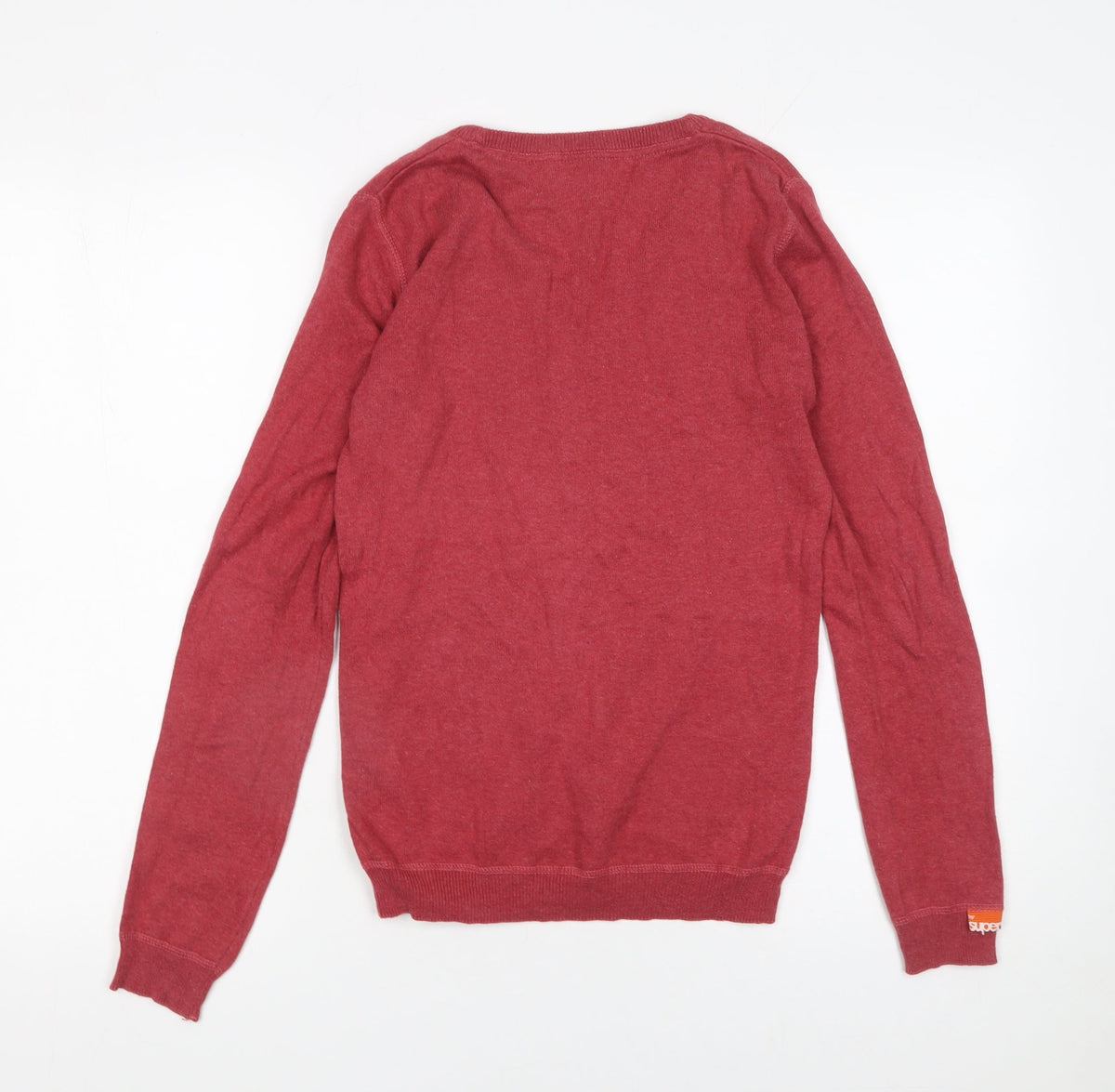 Mens UK Size S Superdry Red Pullover Jumper