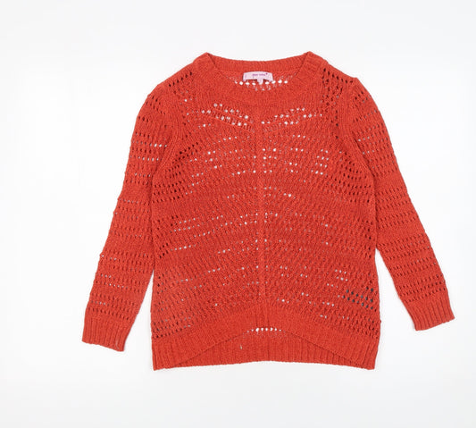 Womens UK Size 10 Marks and Spencer Red Pullover Jumper