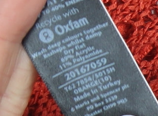 Womens UK Size 10 Marks and Spencer Red Pullover Jumper