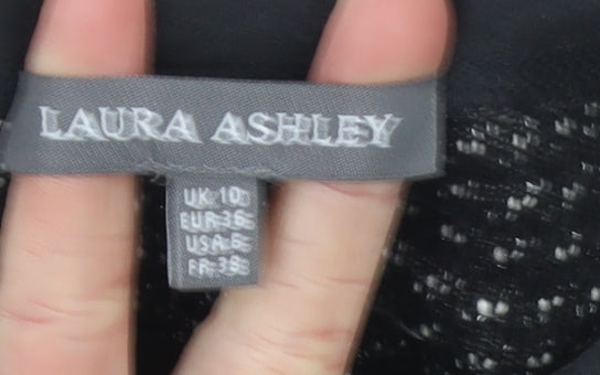 Womens UK Size 10 Laura Ashley Black Pullover Jumper