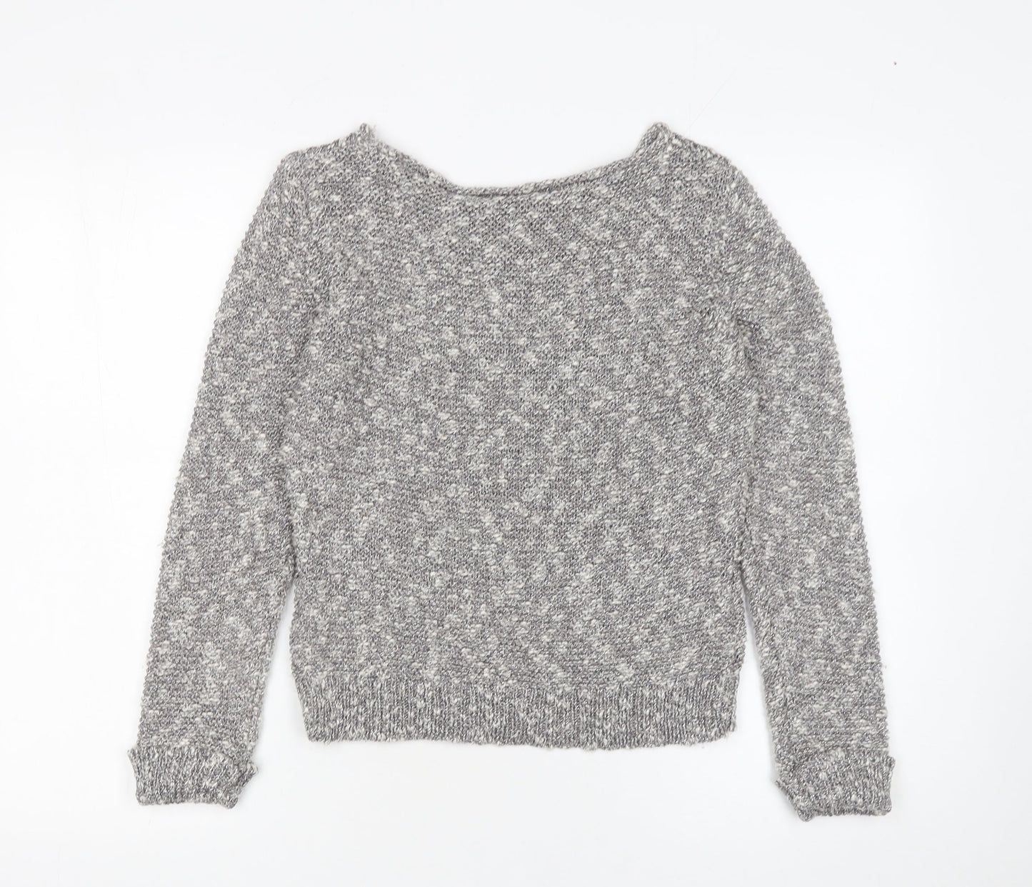 Womens UK Size S Minuet Petite Grey Pullover Jumper