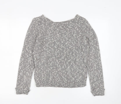 Womens UK Size S Minuet Petite Grey Pullover Jumper
