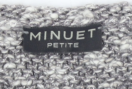 Womens UK Size S Minuet Petite Grey Pullover Jumper