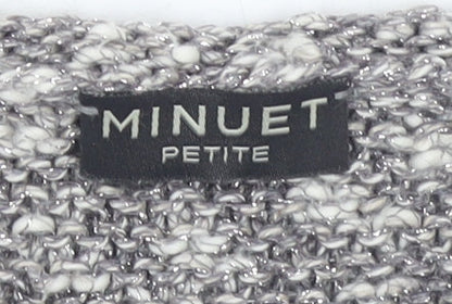 Womens UK Size S Minuet Petite Grey Pullover Jumper