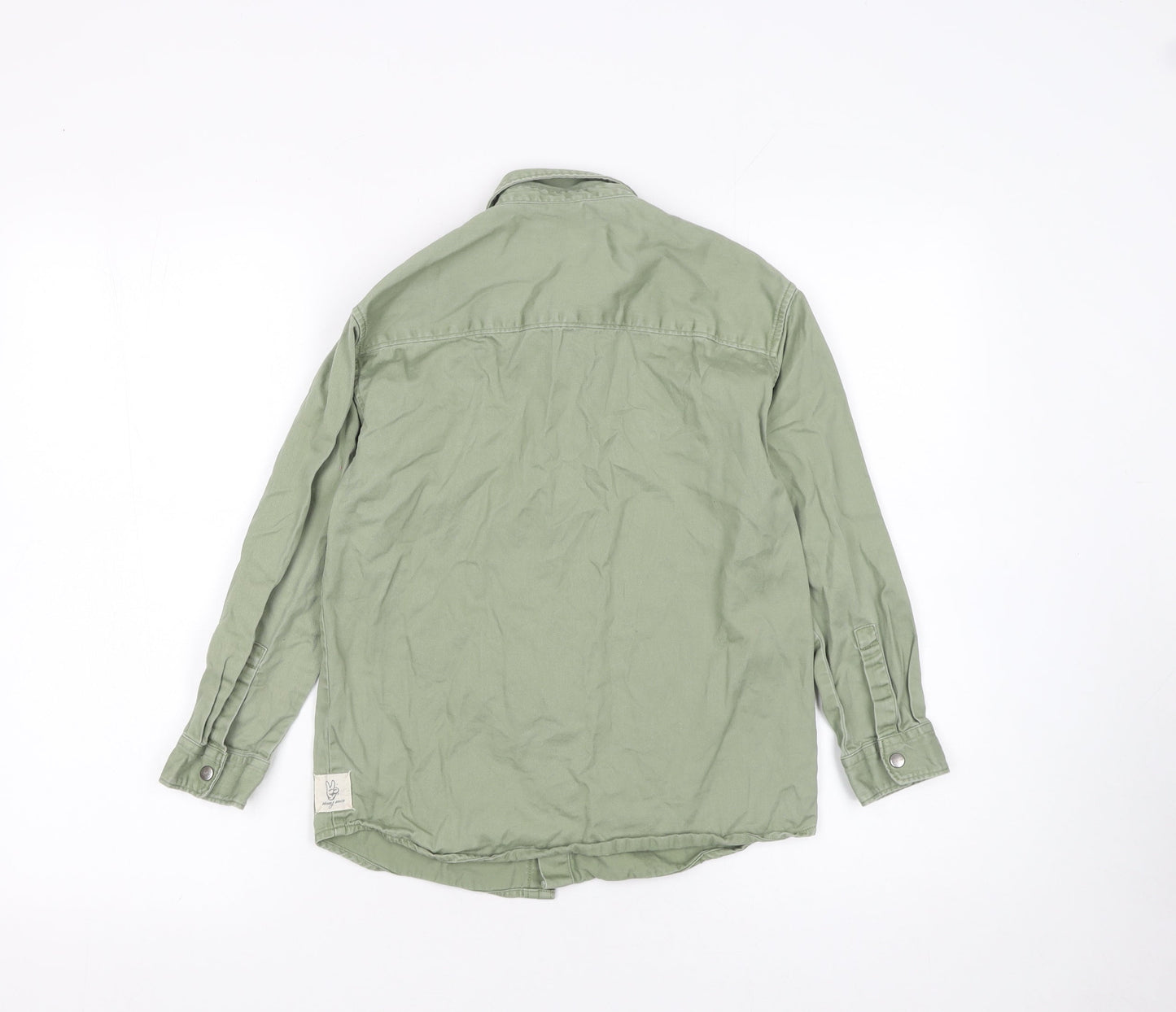 Boys UK Size 8 Years Zara Green Basic Button-Up