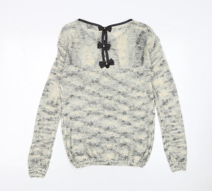Womens UK Size S QUEEN'S Grey Pullover Jumper