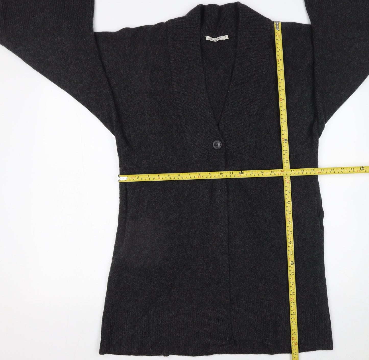 Womens UK Size 10 Kookai Black Cardigan Jumper