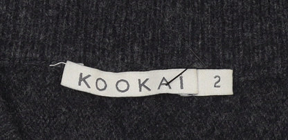 Womens UK Size 10 Kookai Black Cardigan Jumper