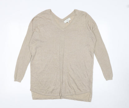 Womens UK Size 12 NEXT Beige Pullover Jumper