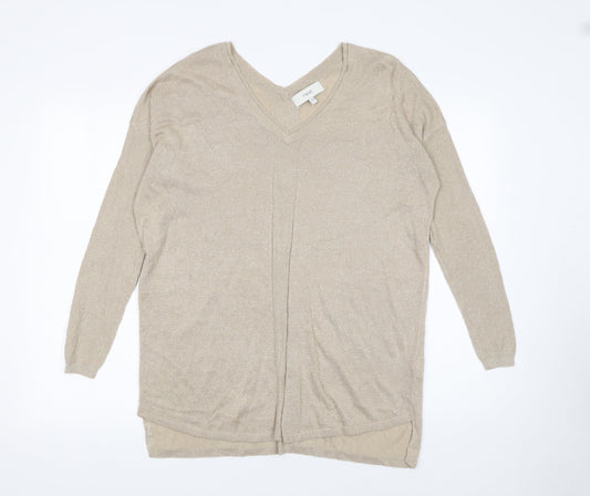 Womens UK Size 12 NEXT Beige Pullover Jumper