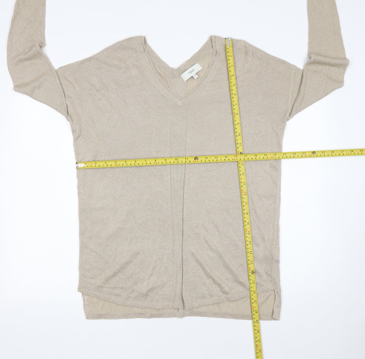 Womens UK Size 12 NEXT Beige Pullover Jumper