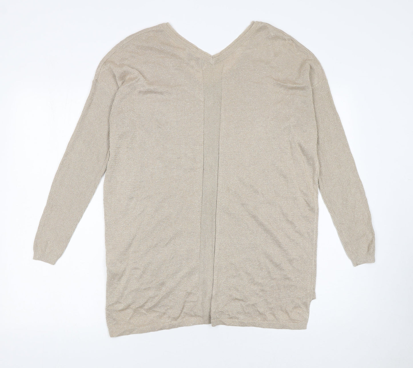 Womens UK Size 12 NEXT Beige Pullover Jumper