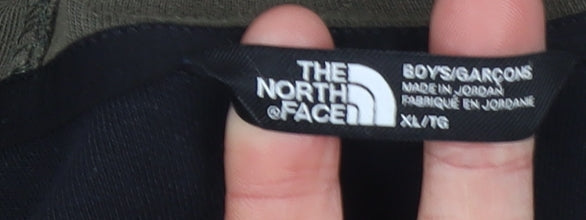Boys UK Size XL The North Face Green Full Zip Hoodie