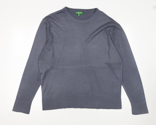 Mens UK Size L Le Shark Grey Pullover Jumper