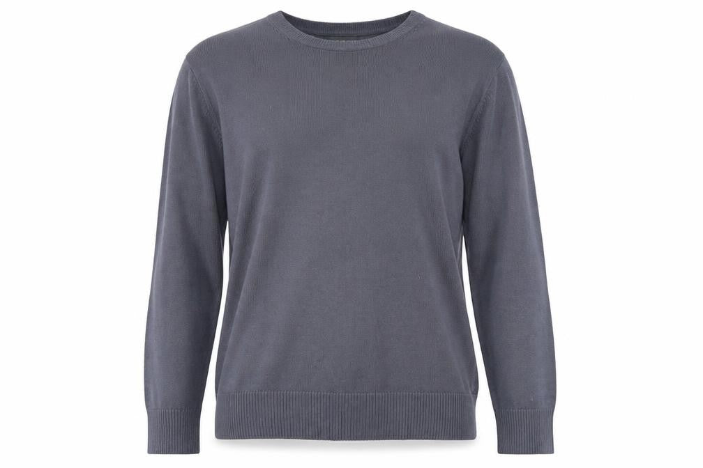 Mens UK Size L Le Shark Grey Pullover Jumper