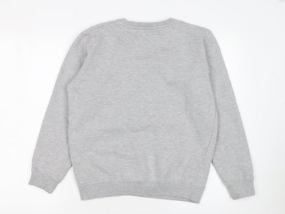 Lyle & Scott Boys Grey Crew Neck Pullover Sweatshirt 14-15 Years