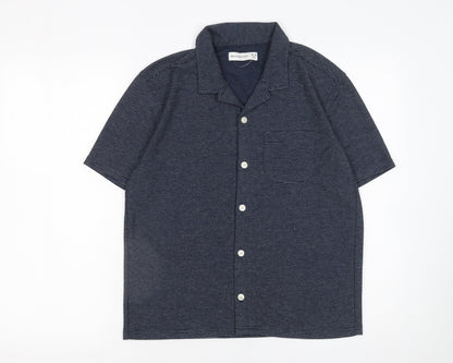 Boys UK Size 13-14 Years abercrombie kids Blue Basic Button-Up