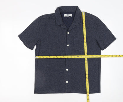 Boys UK Size 13-14 Years abercrombie kids Blue Basic Button-Up