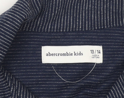 Boys UK Size 13-14 Years abercrombie kids Blue Basic Button-Up