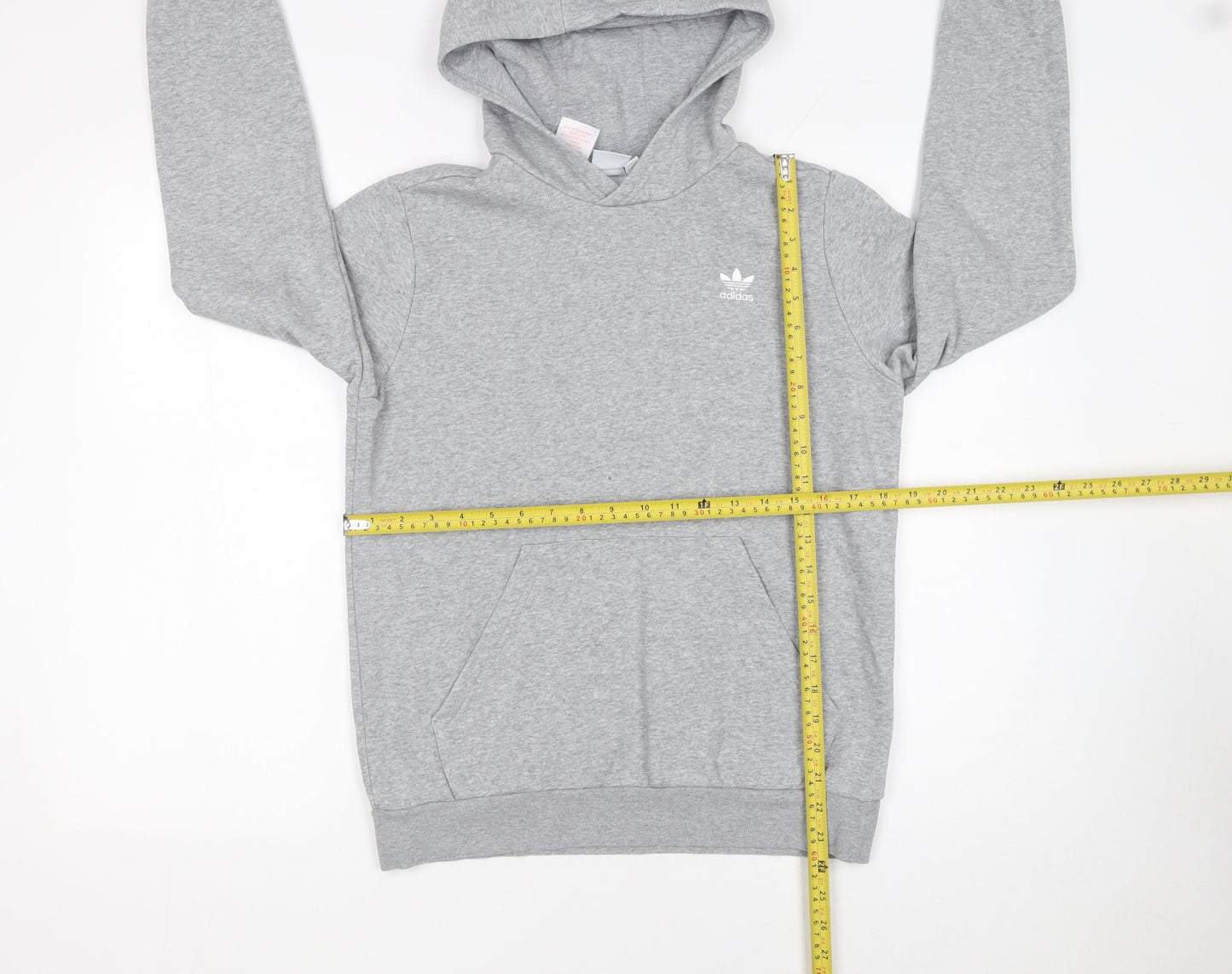 Boys UK Size 13-14 Years adidas Grey Pullover Hoodie