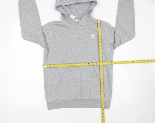 Boys UK Size 13-14 Years adidas Grey Pullover Hoodie