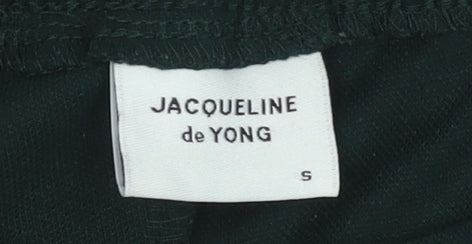 Womens UK Size S Jacqueline de Yong Regular Fit Casual Workwear Green Trousers