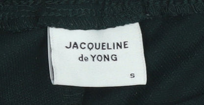 Womens UK Size S Jacqueline de Yong Regular Fit Casual Workwear Green Trousers