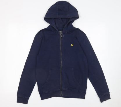 Boys UK Size 12-13 Years Lyle & Scott Blue Full Zip Hoodie