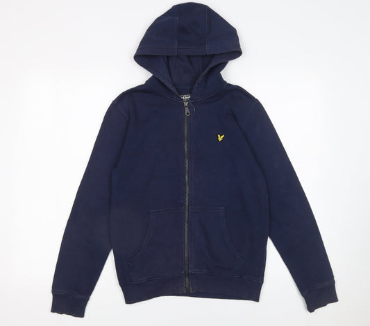 Boys UK Size 12-13 Years Lyle & Scott Blue Full Zip Hoodie