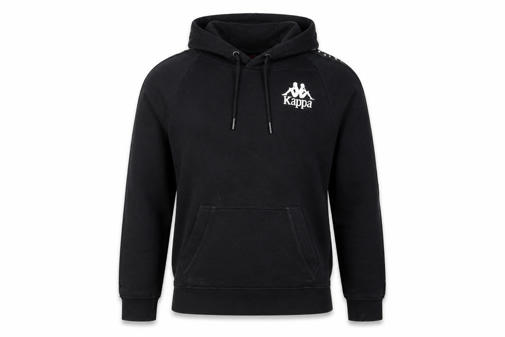 Mens UK Size S Kappa Black Pullover Hoodie