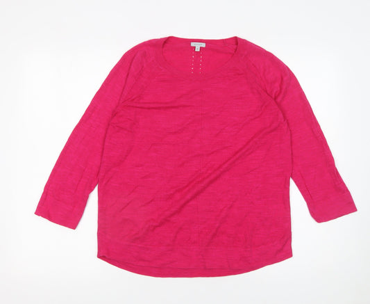 Womens UK Size M Jigsaw Pink Pullover Jumper