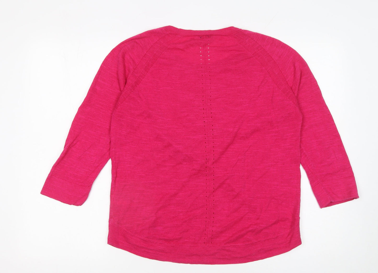 Womens UK Size M Jigsaw Pink Pullover Jumper