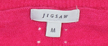 Womens UK Size M Jigsaw Pink Pullover Jumper