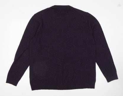 Mens UK Size L Thomas Nash Purple Pullover Jumper