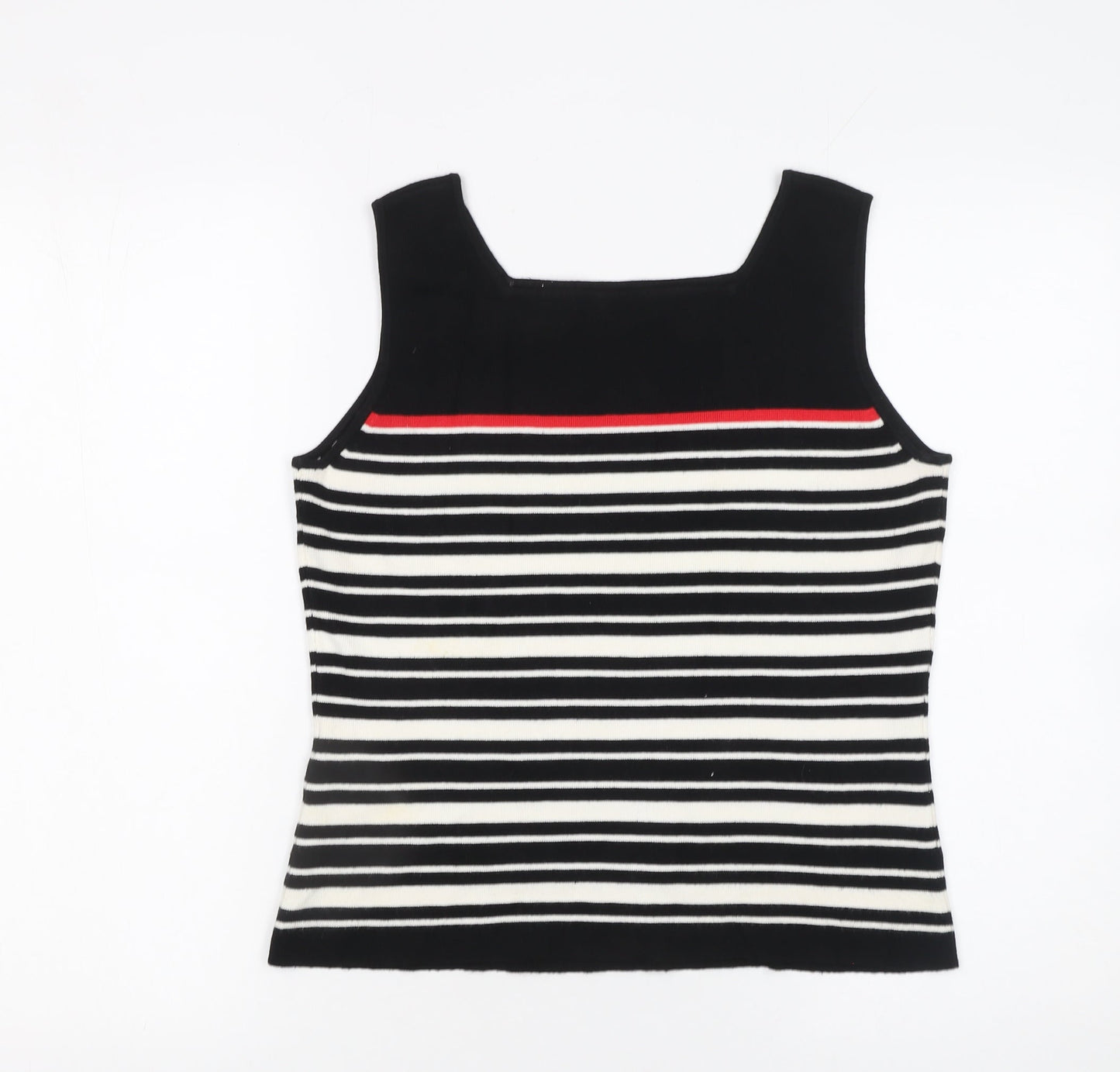 Womens UK Size M Precis Petite Black Basic Tank