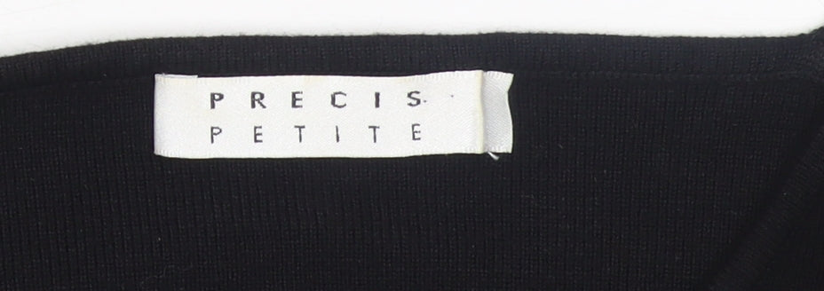 Womens UK Size M Precis Petite Black Basic Tank