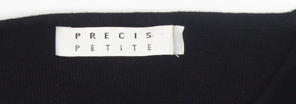 Womens UK Size M Precis Petite Black Basic Tank