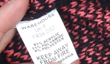 Womens UK Size 6 Warehouse Black Pullover Jumper