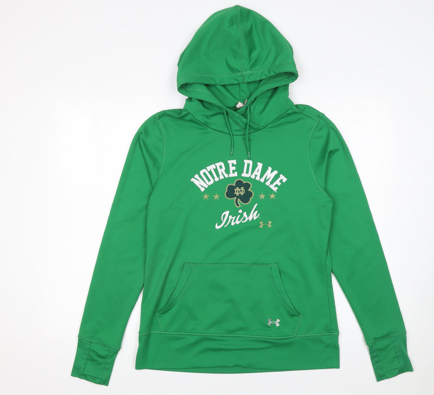 Womens UK Size L Under armour Green Pullover Hoodie