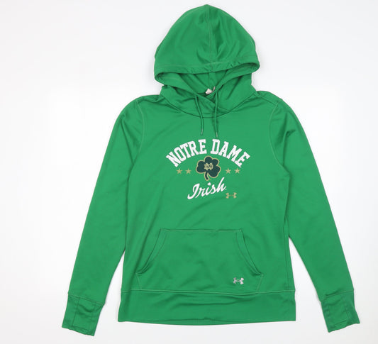 Womens UK Size L Under armour Green Pullover Hoodie