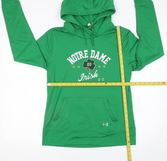 Womens UK Size L Under armour Green Pullover Hoodie