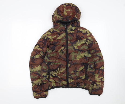 Boys UK Size 11-12 Years Brave Soul Multicoloured Puffer Jacket