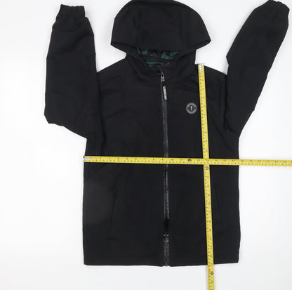 Boys UK Size 11-12 Years Threadboys Black Rain Coat